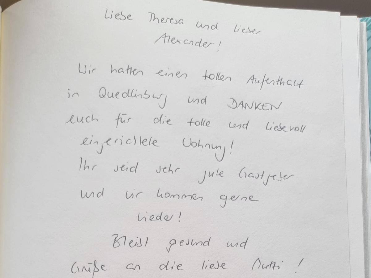 Fewo Otto- Sanierte Ferienwohnung Im Einzeldenkmal Quedlinburg Esterno foto